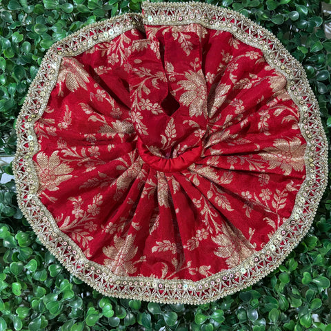 5-6 no laddu gopal banarasi dress