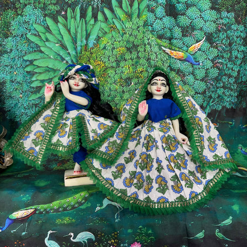 🌸9 inch Yugal Sarkar Cotton Fabric Dress