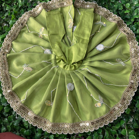 3-4 no laddu gopal net dress