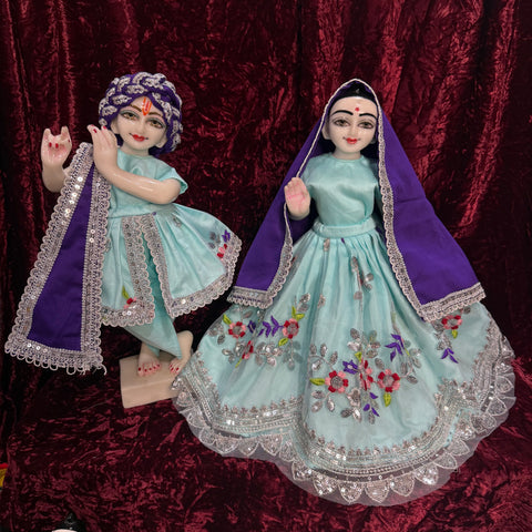 15 inch Yugal Sarkar Dress net fabric Heavy dress