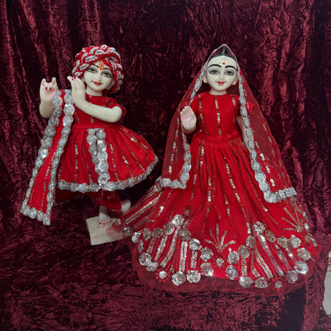 15 inch Yugal Sarkar Dress Red