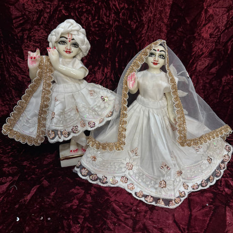 9inch Yugal dress white net