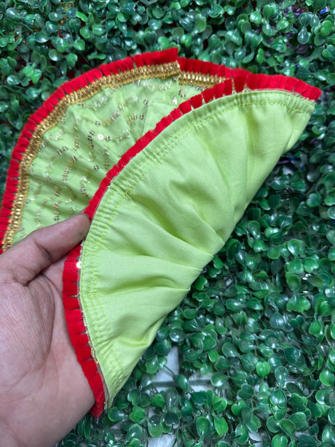 5,6 Number Laddu Gopal Heavy Dress Net Fabric + Cotton Fabric
