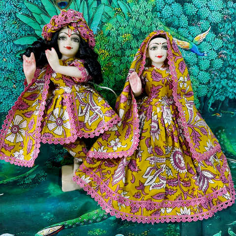 🌸12 Inch Yugal Sarkar Cotton Fabric Dress