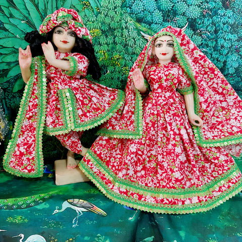 🌸12 Inch Yugal Sarkar Cotton Fabric Dress